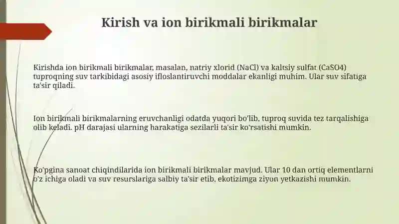 Tuproqsuvining ifloslanishi 3