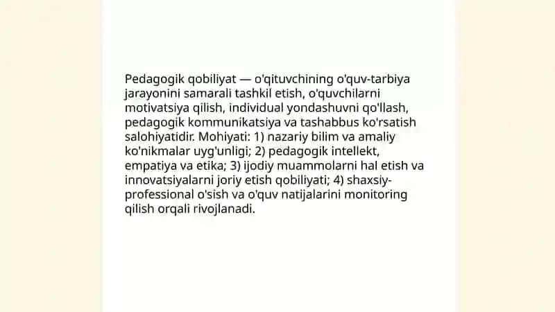 Pedagogik qobiliyat 3