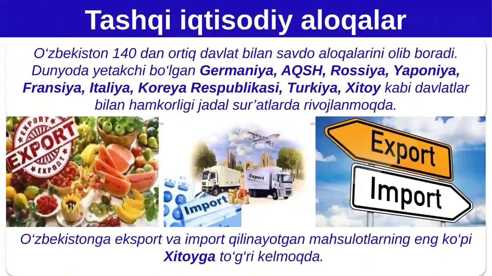 Tashqi iqtisodiy aloqalar 3