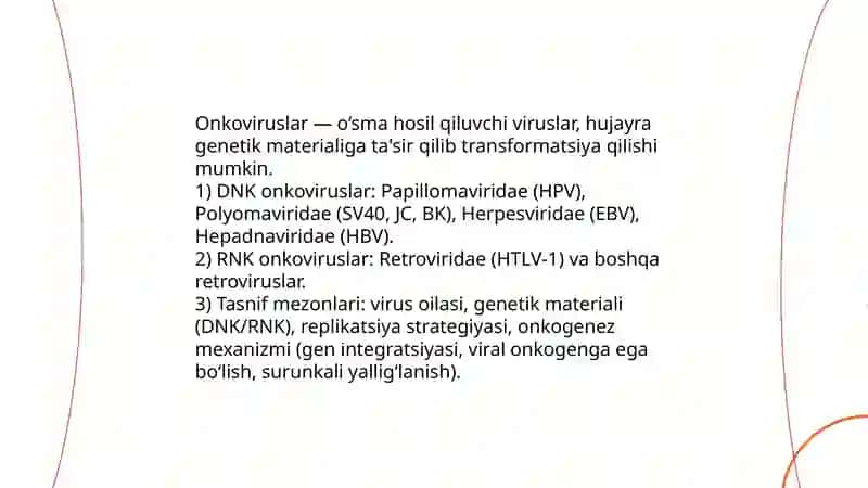 Onkoviruslar: umumiy tushuncha va tasnifi 3