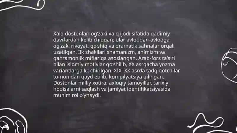 Xalq dostonlari va mifologiya 3