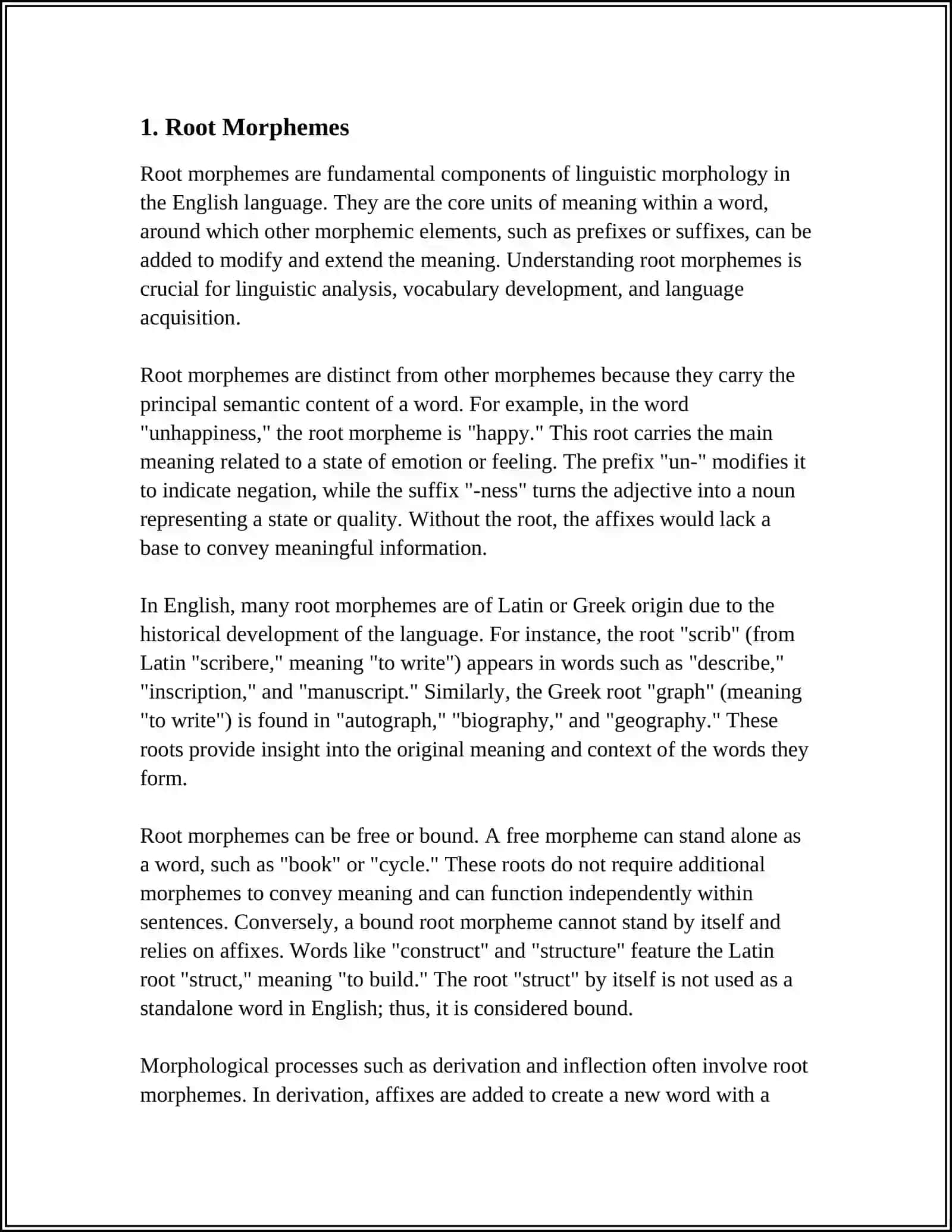 MORPHOLOGICAL SYSTEM OF THE WORD 3