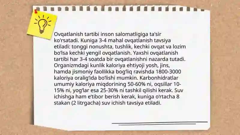 Salomatlikka ta'sir etuvchi omillar 3