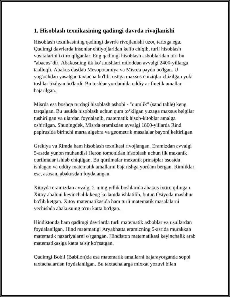 HISOBLASH TEXNIKASINI RIVOJLANISH TARIXI 3