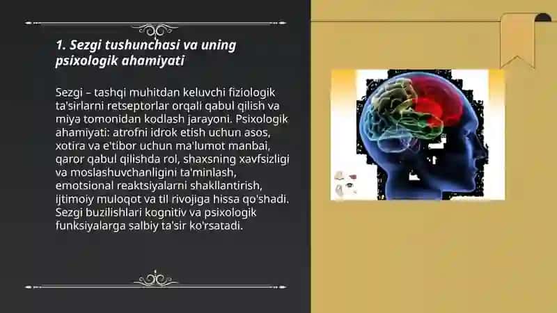 Sezgi haqida psixologiya fanidan 3