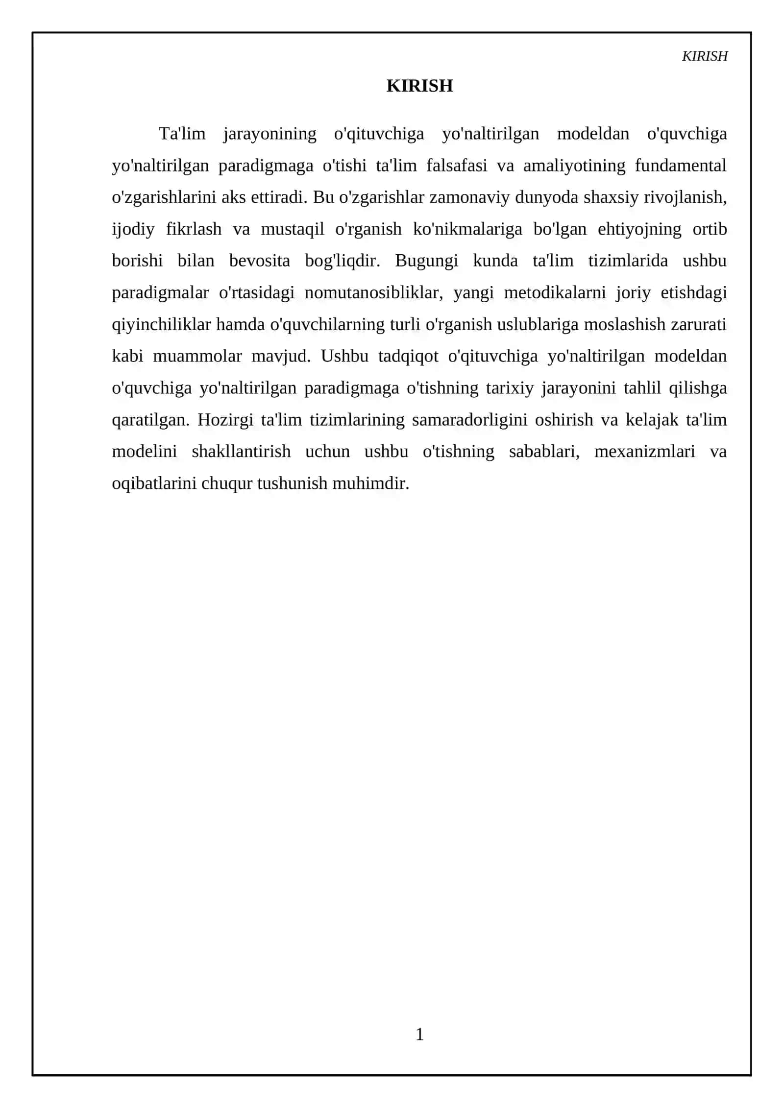 Historical analysis of the shift from a teacher-centered to a learner-centered paradigm 3
