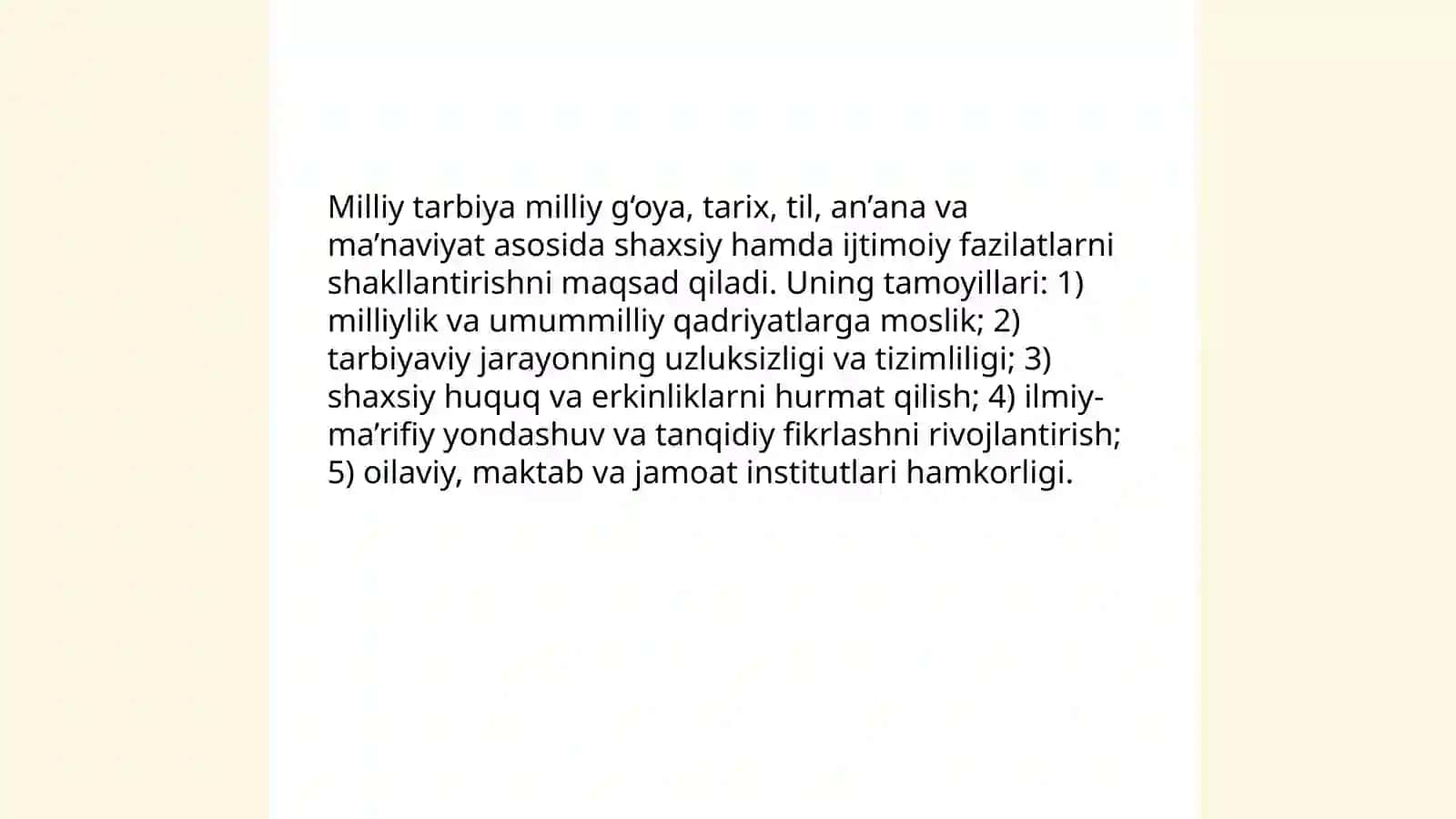 Milliy tarbiyaning mazmuni va uni takomillashtirish 3
