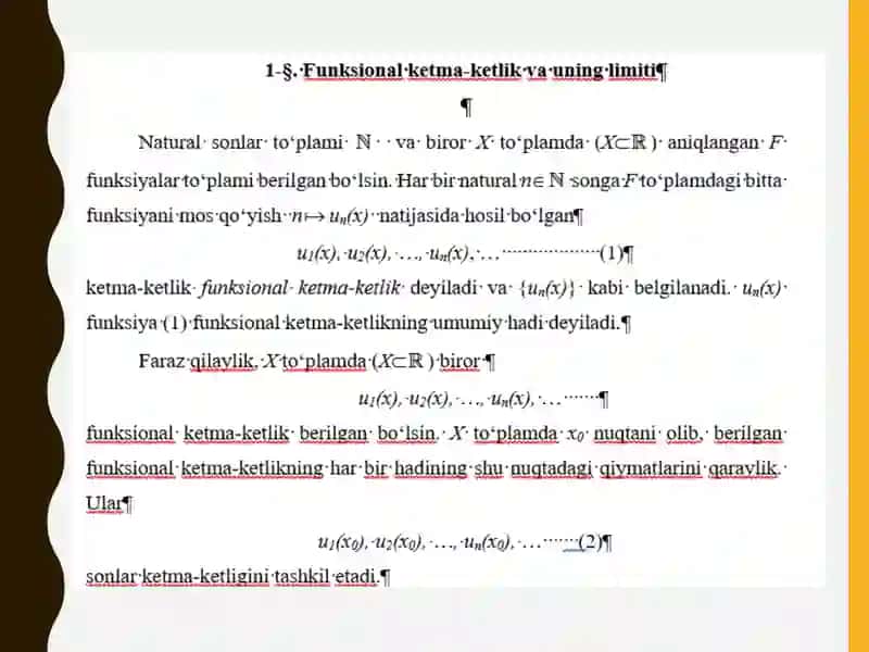 Funktsional ketma-ketlik va uni limiti 3