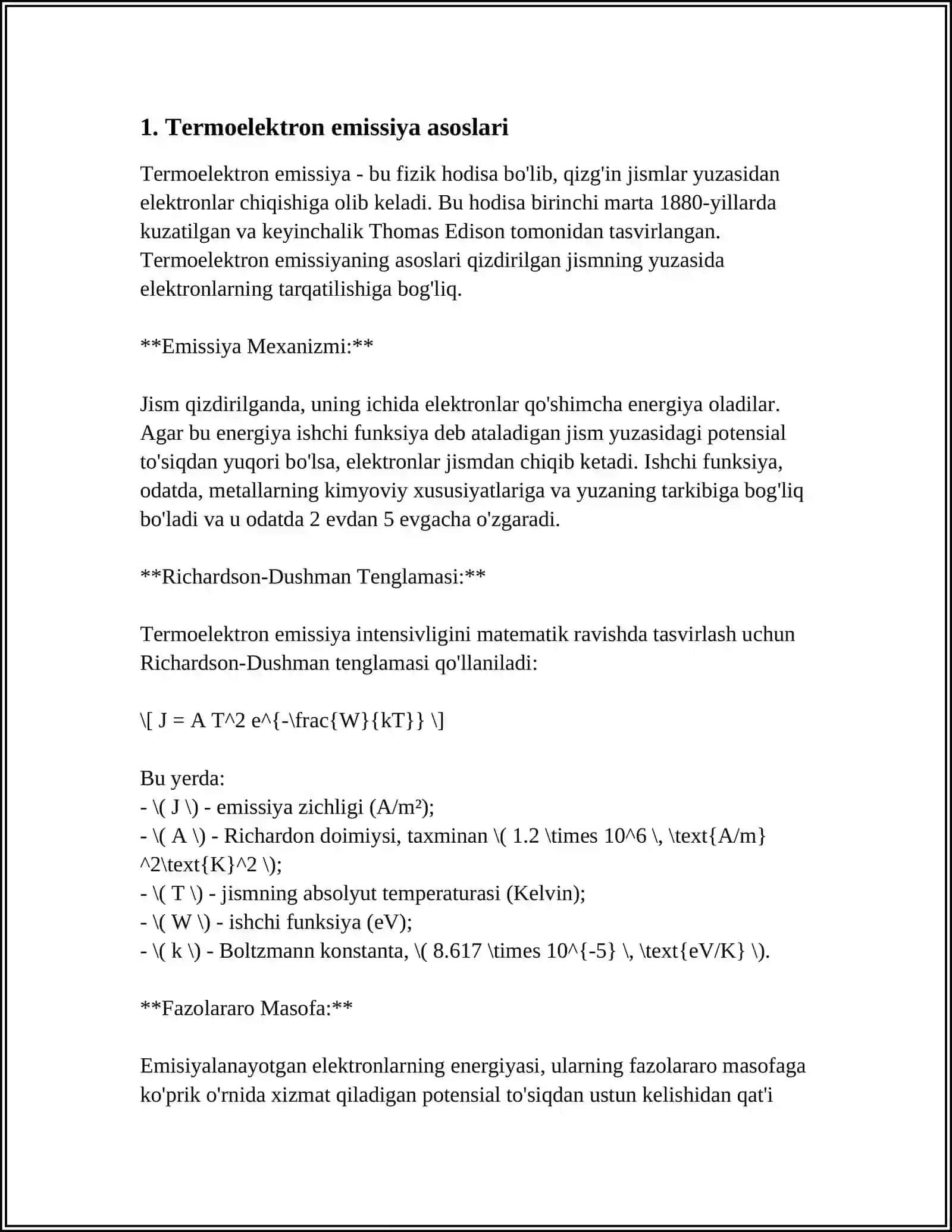 TERMOELEKTRON EMISSIYA 3