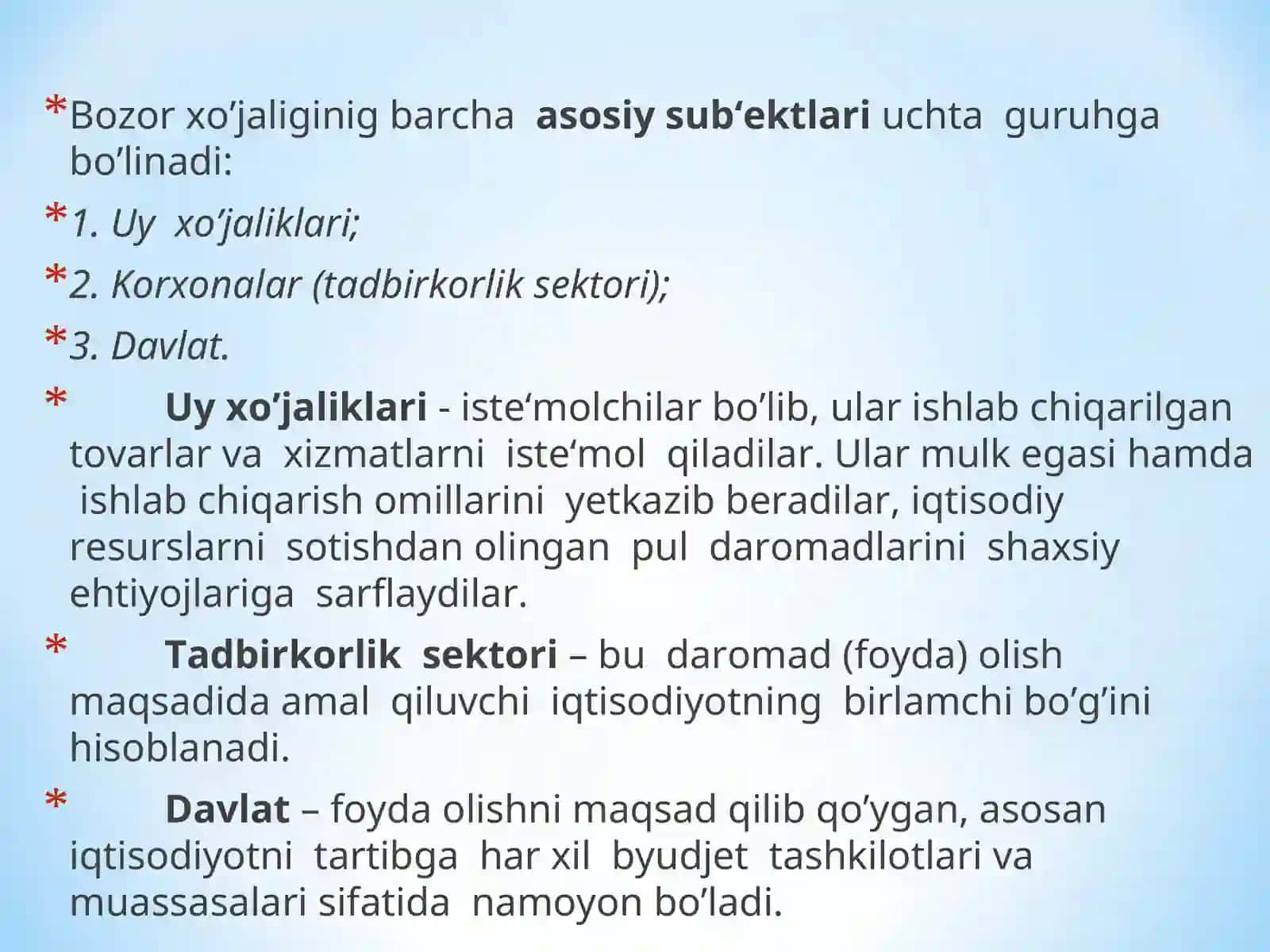 Bozor iqtisodiyoti 3