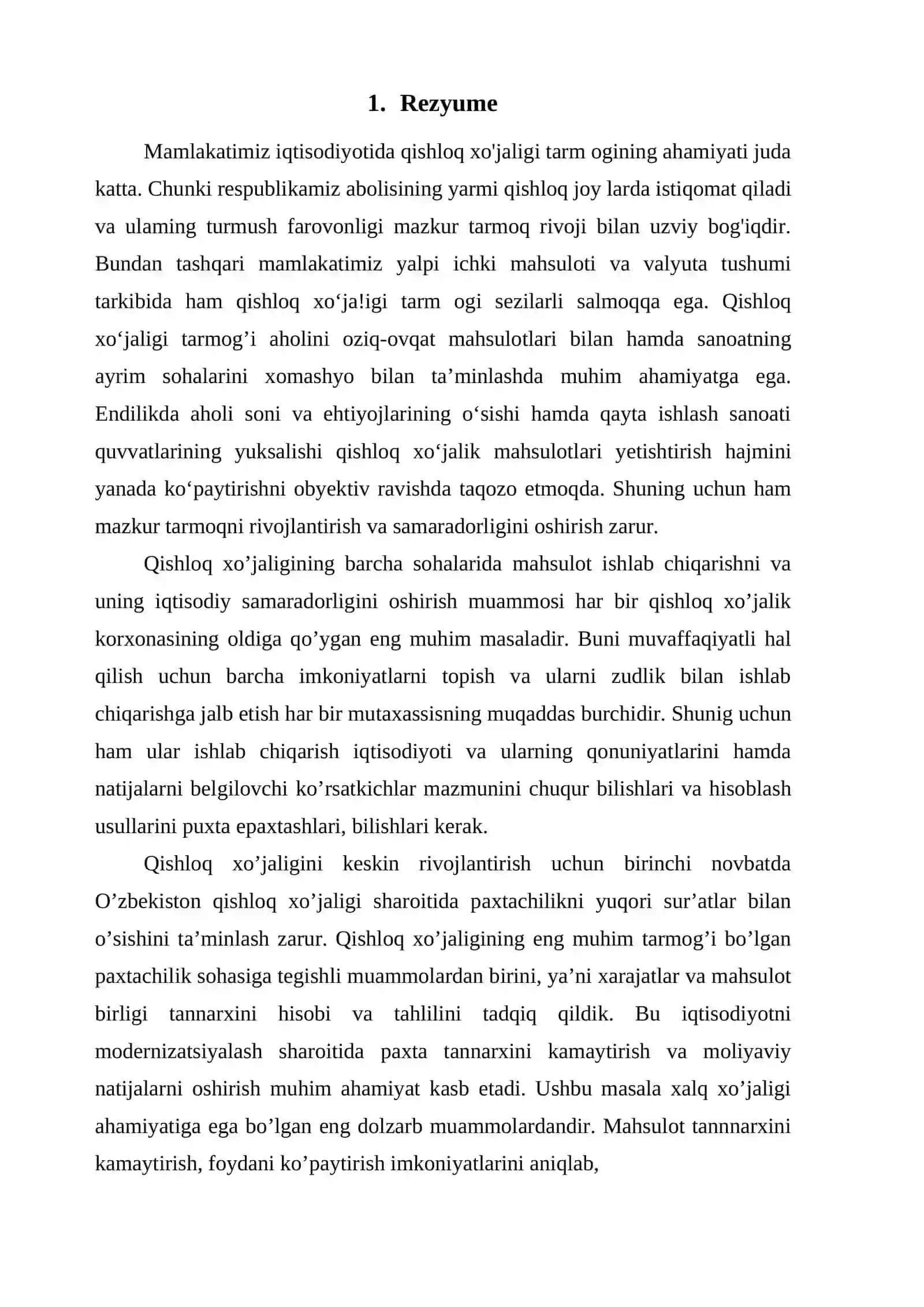 Biznes reja tikuvchilik 3