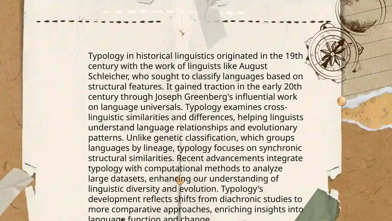 Historical background of typological investigation 3