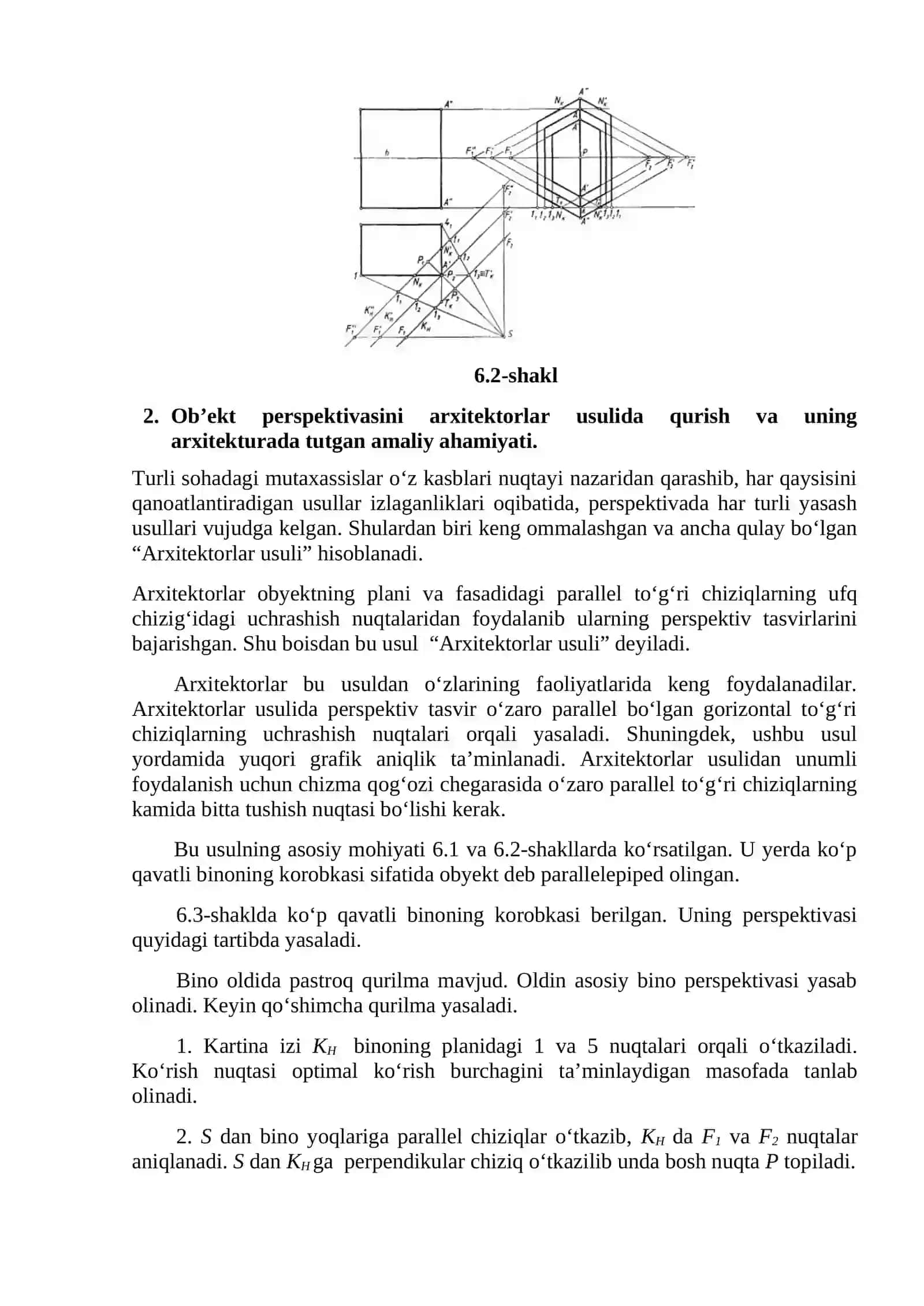 Perspektiva yasash usullari 3