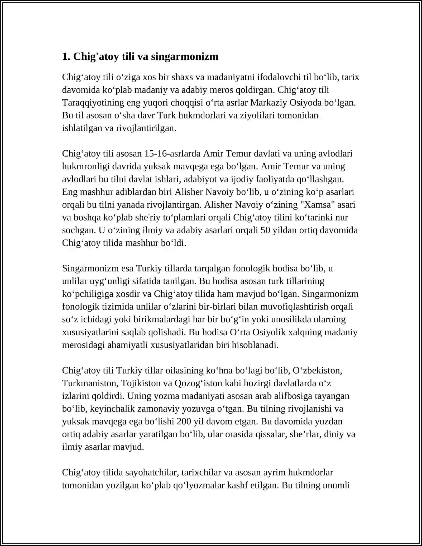 TURKIY TILLARDA SINGARMANIZM 3