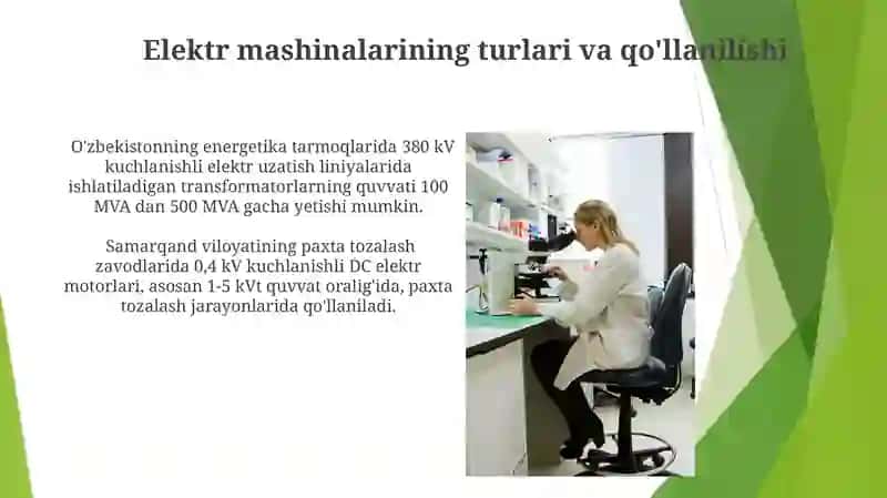 Elektr mashinalarining asosiy parametrlarini tahlil qilish 3