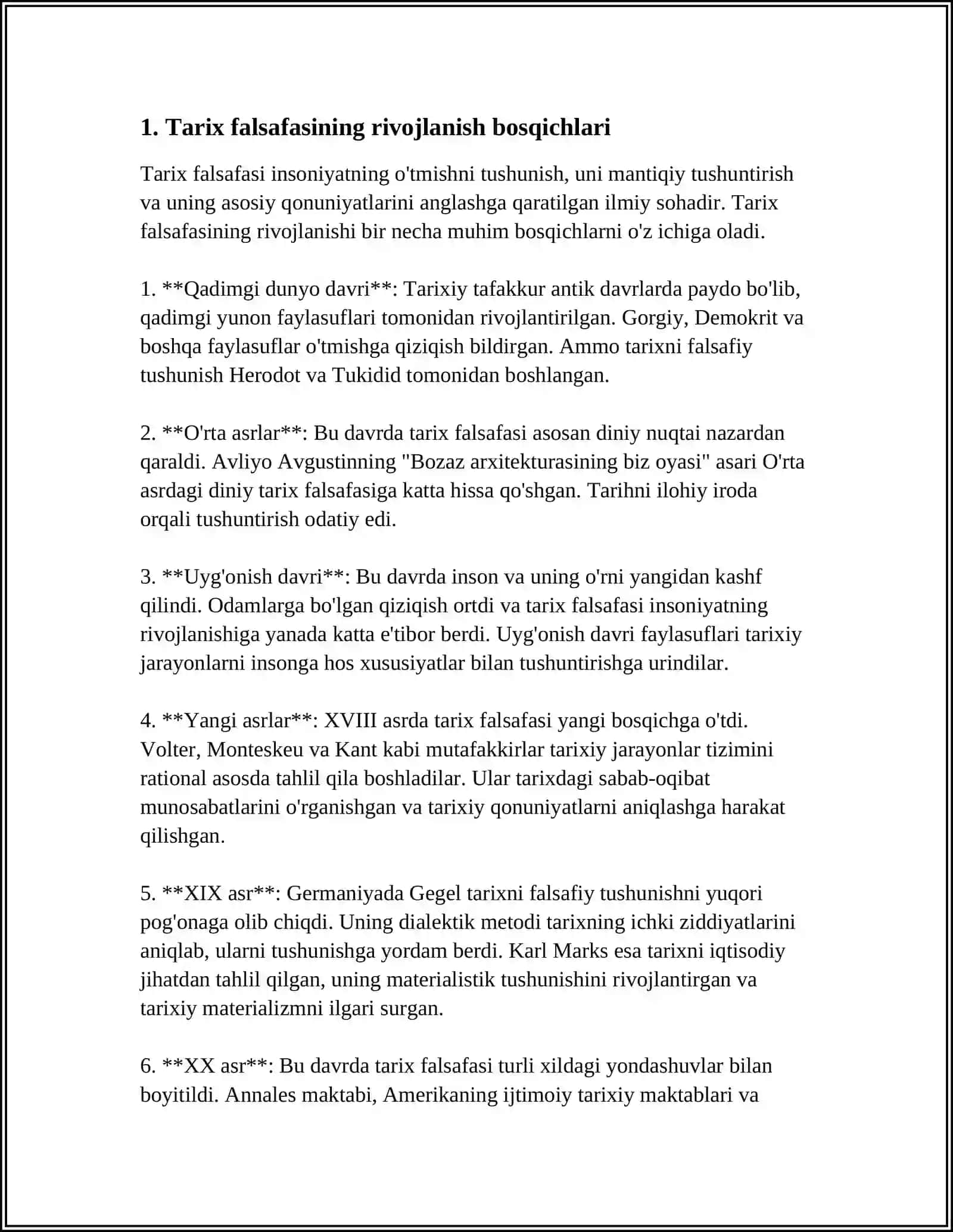 TARIX FALSAFASI VA FALSAFA TARIXI UYGʻUNLIGI 3
