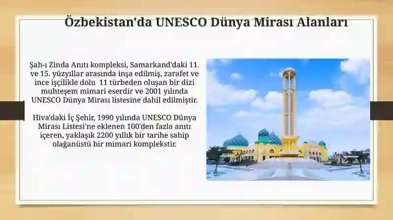 Özbekistan'ın kültürel anıtları 3