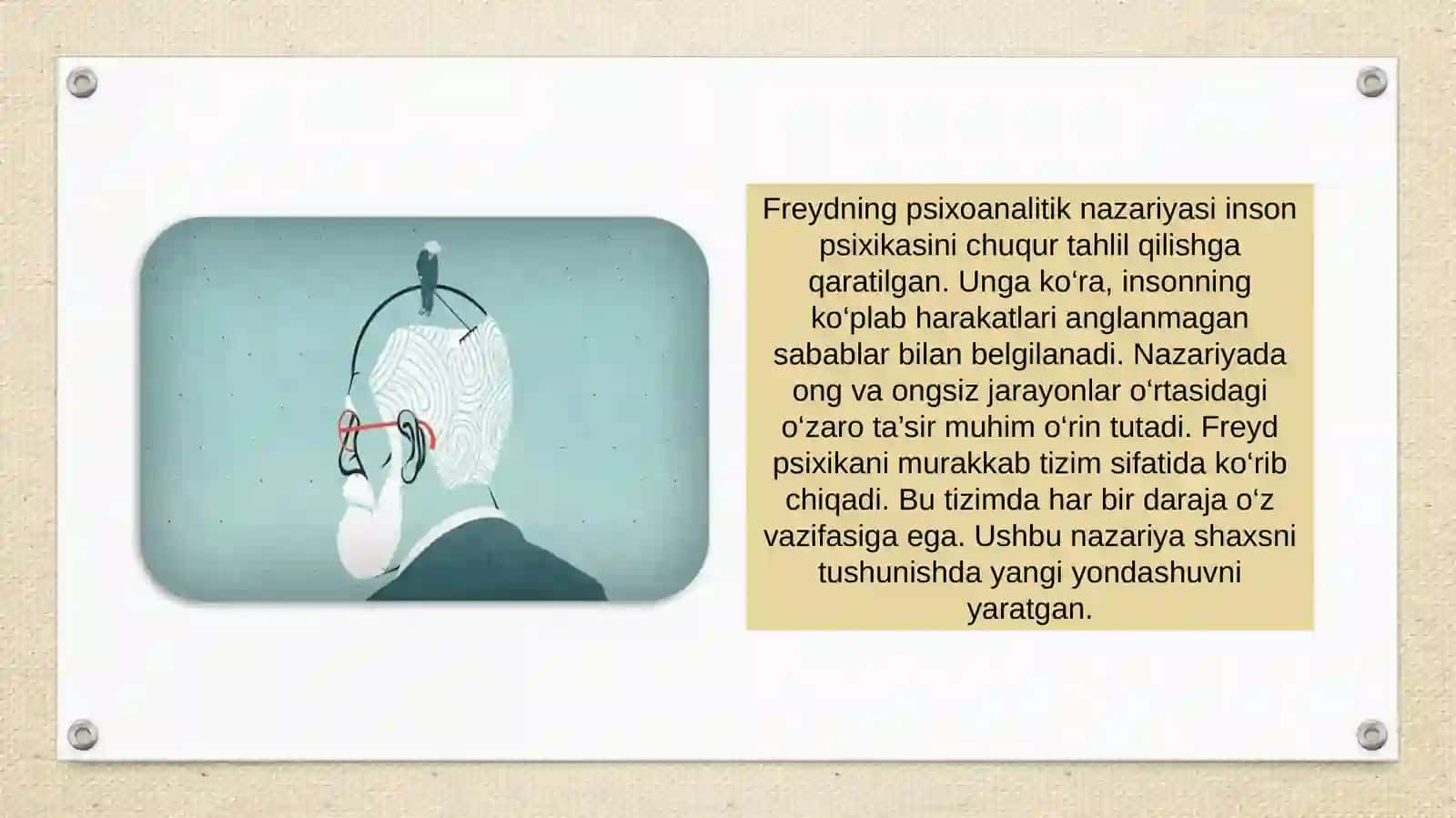 Freydning shaxs topografik modeli: ong va shaxs darajalari 3