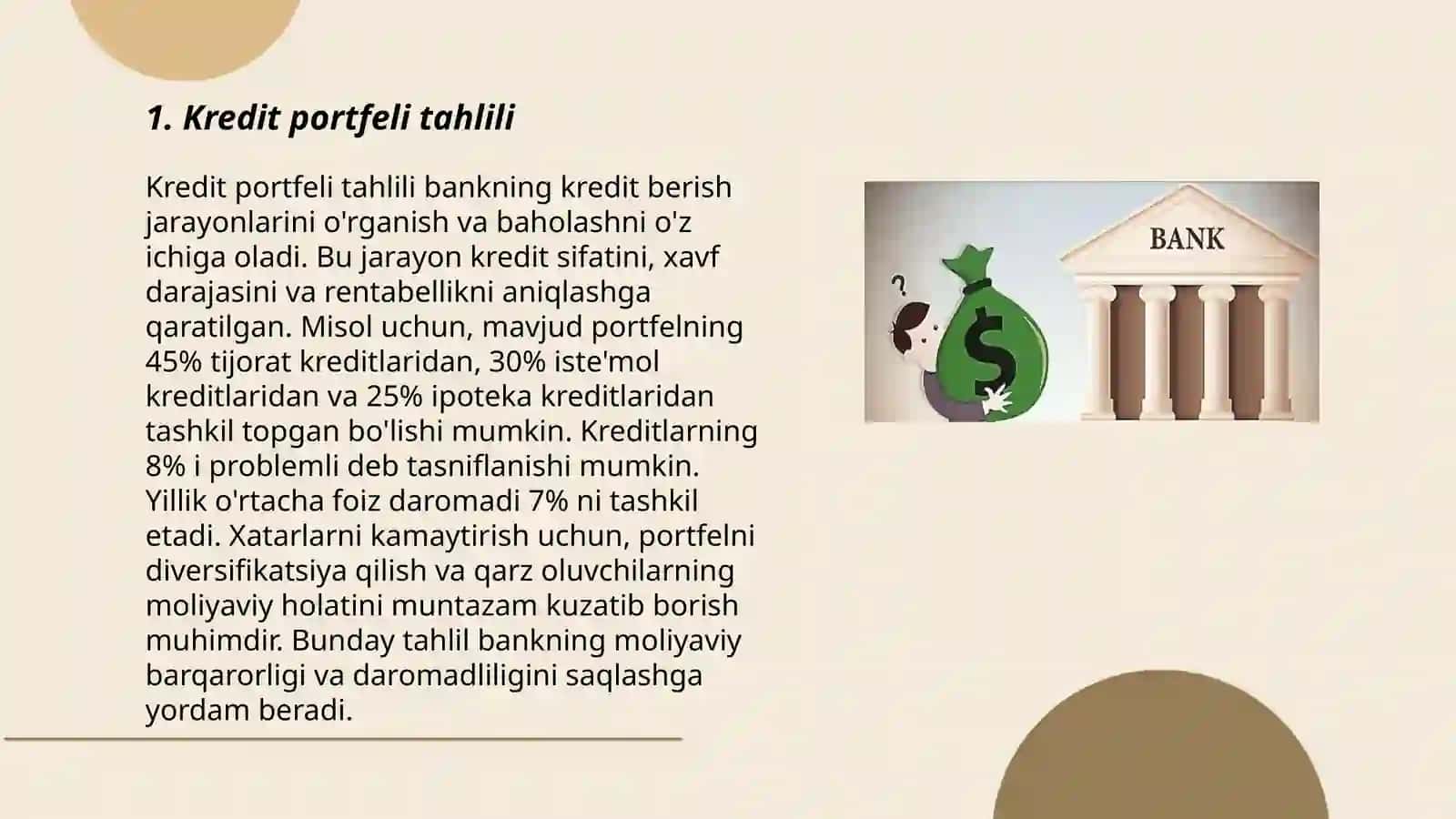 Kredit portfeli tahlili 3