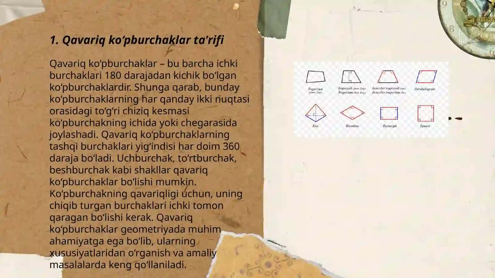 Qavariq ko‘pburchaklar to‘plami 3