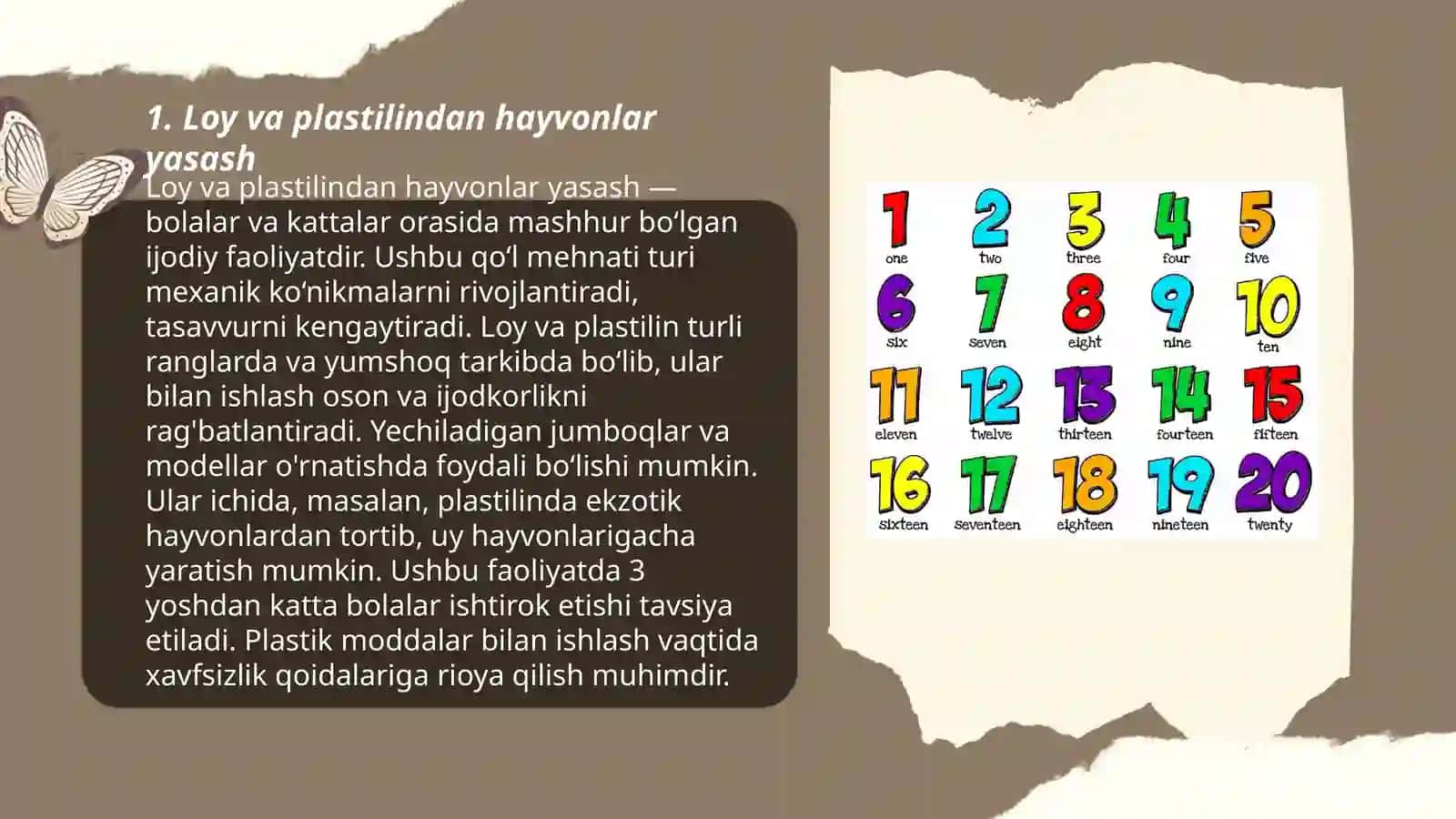 Loy va plastilindan hayvonlar yasash 3