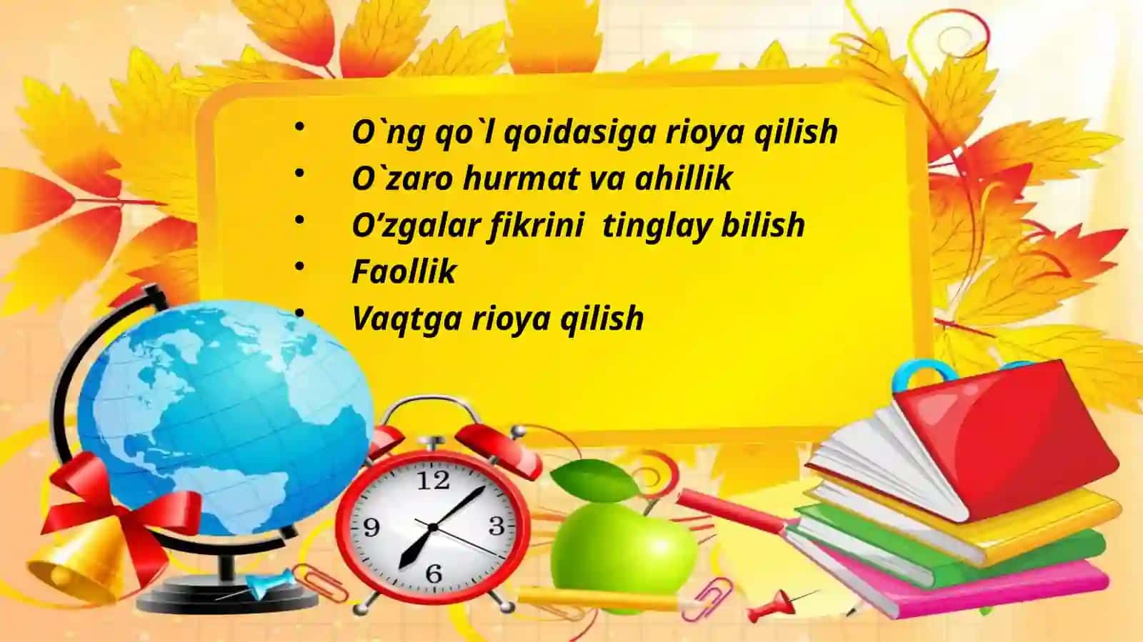 O`ng qo`l qoidasiga rioya qilish 3