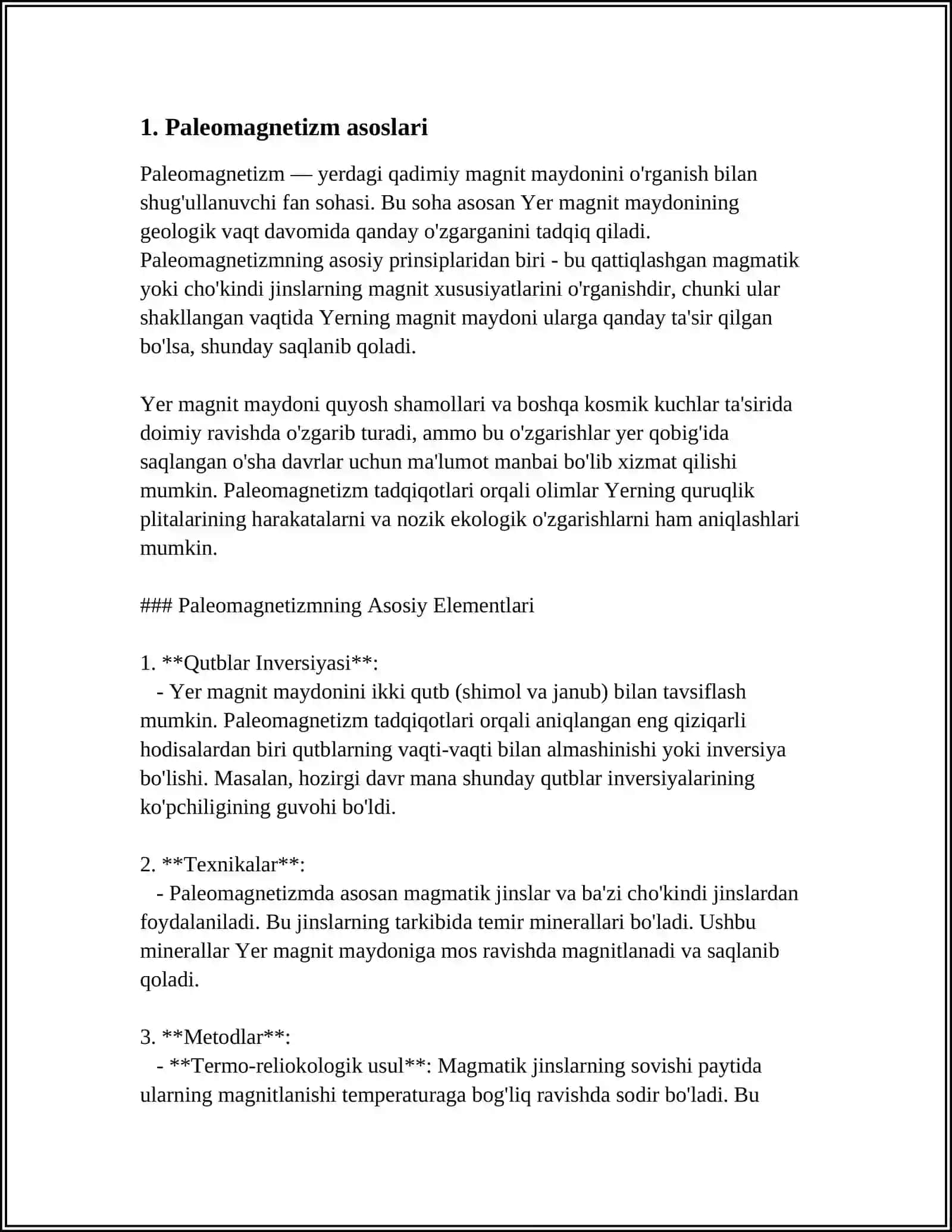 Paleomagnetizm 3