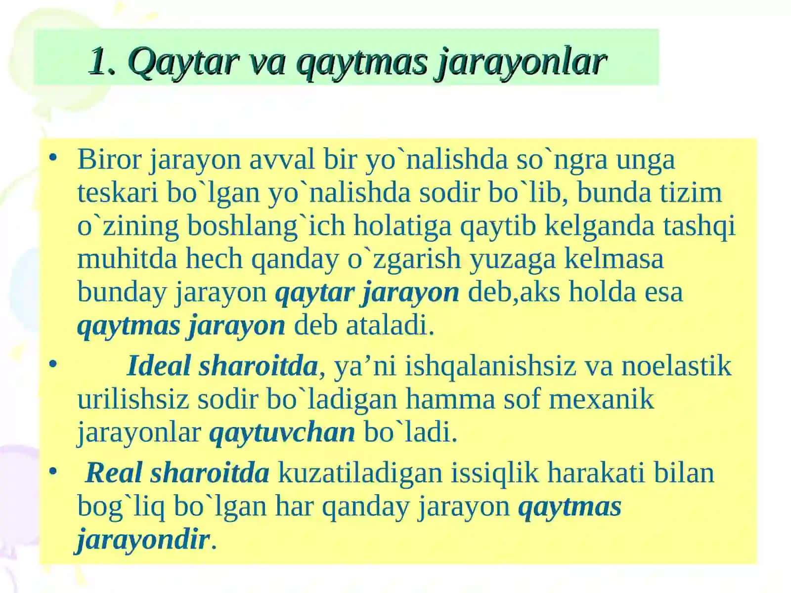 ТЕRMODINAMIKA ELEMENTLARI 3