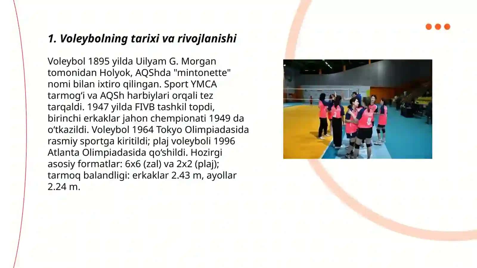 Voleybolning Tarixi va Rivojlanishi 3