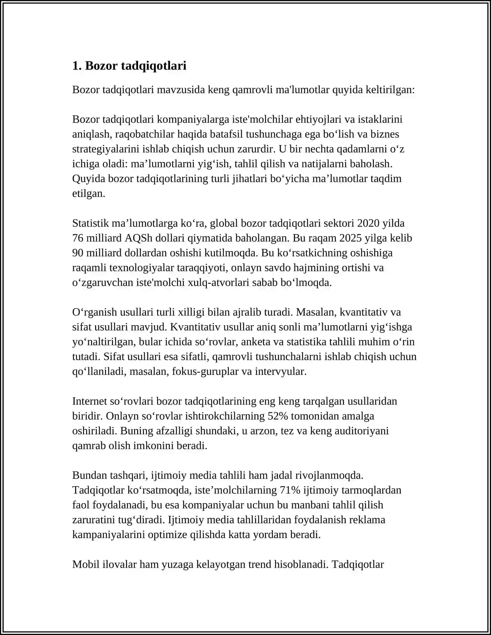 Bozor tadqiqotlari 3