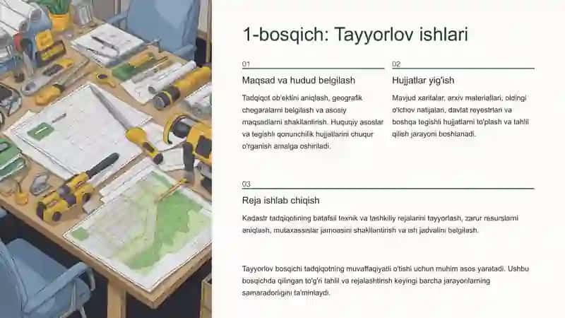 Kadastr Tadqiqotining Bosqichlari 3