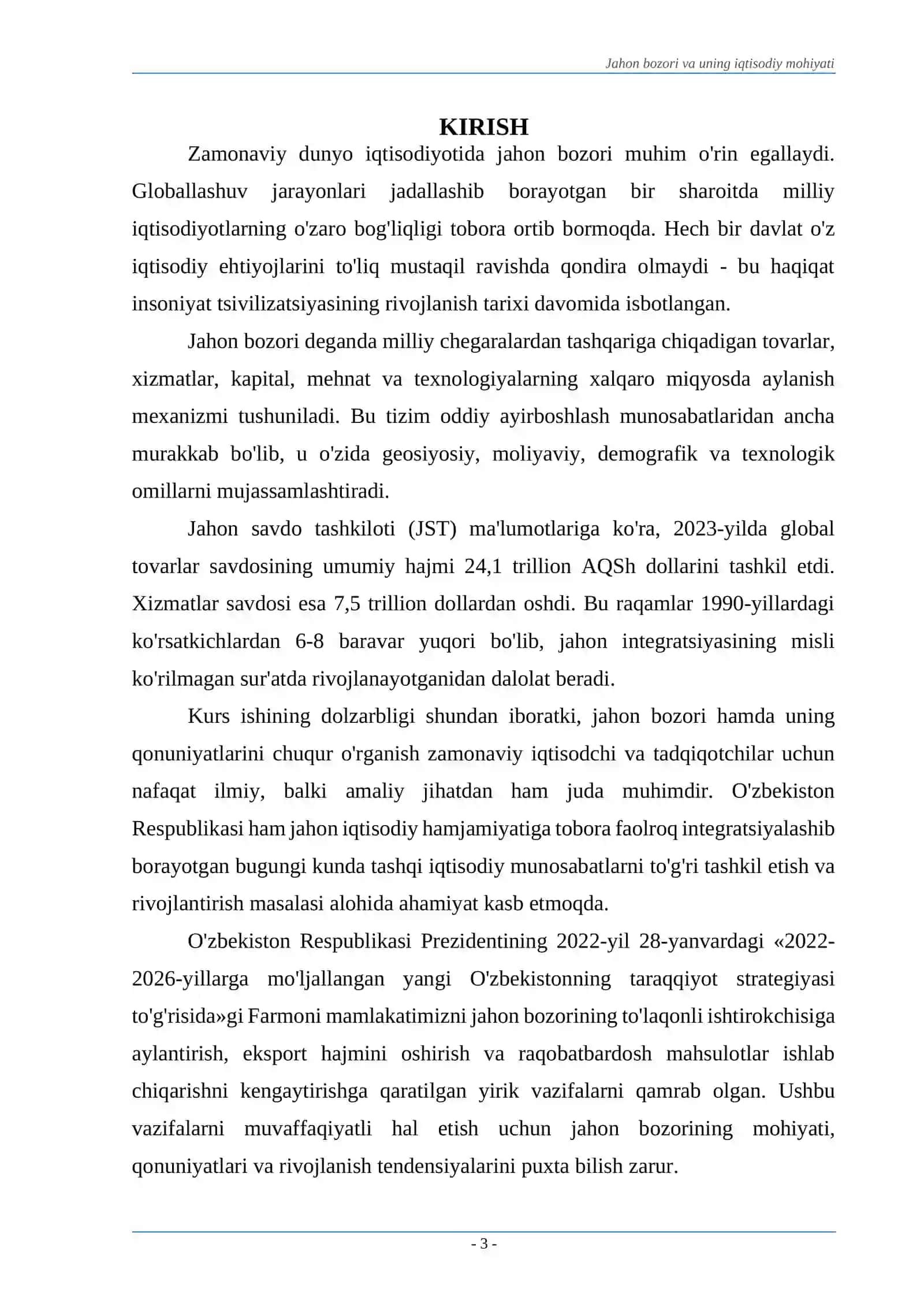 JAHON BOZORI VA UNING IQTISODIY MOHIYATI 3