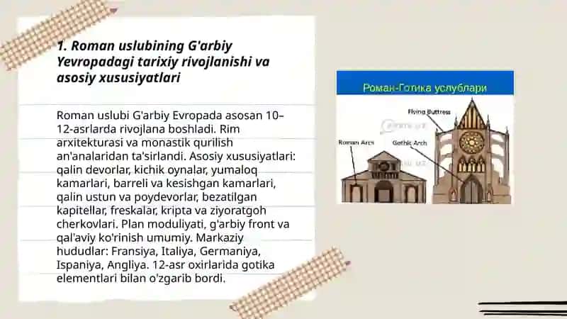 Roman va Gotika uslublari 3