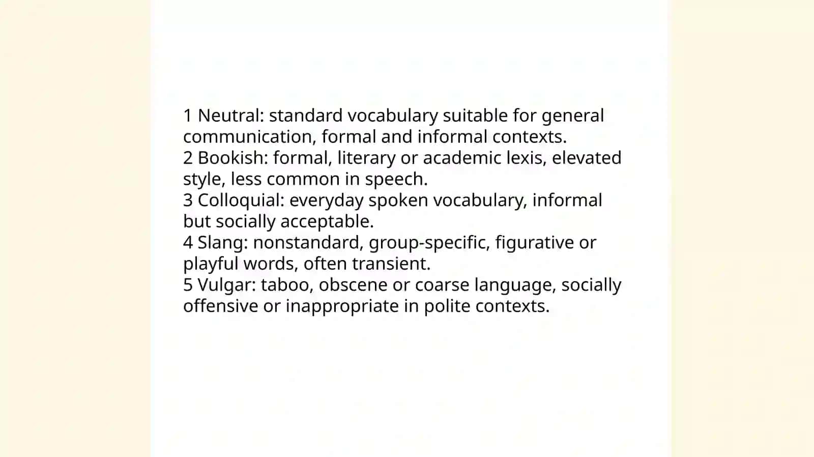 Stylistic Differentiation of the English Vocabulary 3
