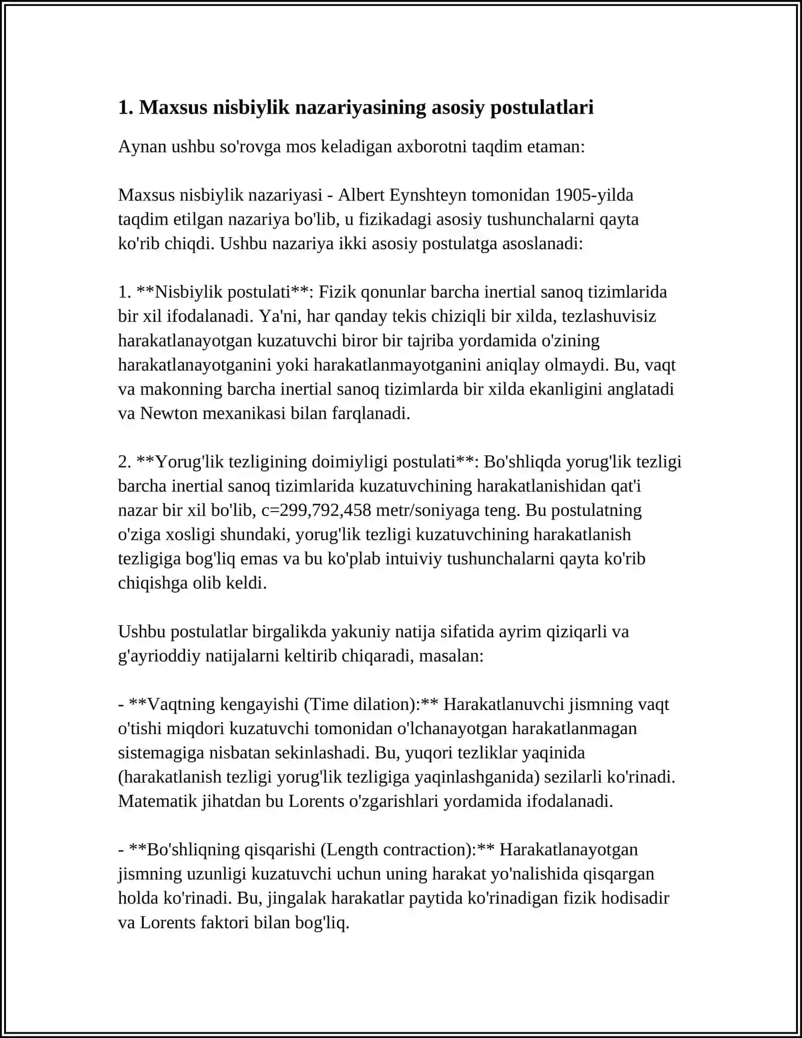 NISBIYLIK NAZARIYASI ELEMENTLARI 3
