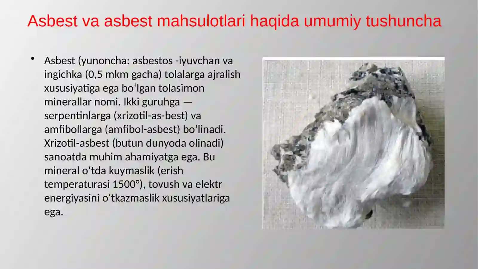 Asbest maxsulotlarining ekologik tasiri 3