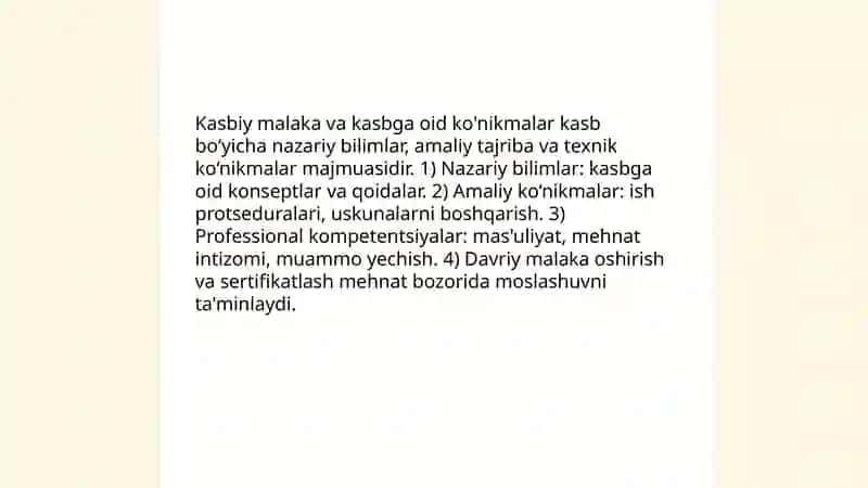 Shaxsning malaka va odatlari 3