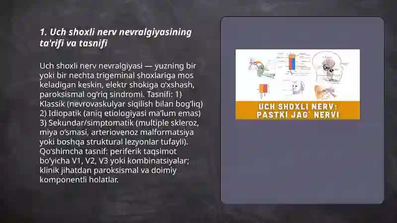 Uch shoxli nerv nevralgiyasi 3