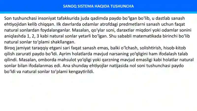 Son tushunchasini kengaytirish masalasi. Butun sonlar 3