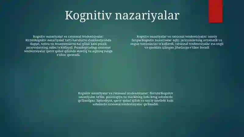 Aqliy Tafsirlardagi YoʻNalishlar 3