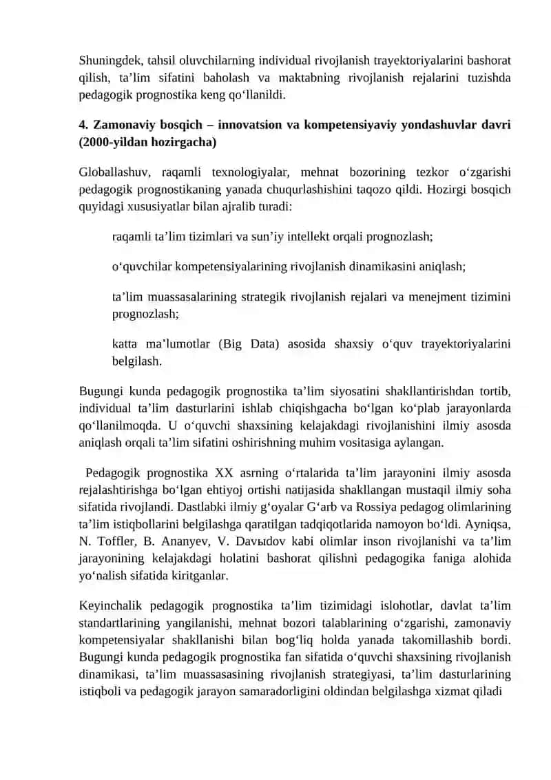 Pedagogik prognostika 3
