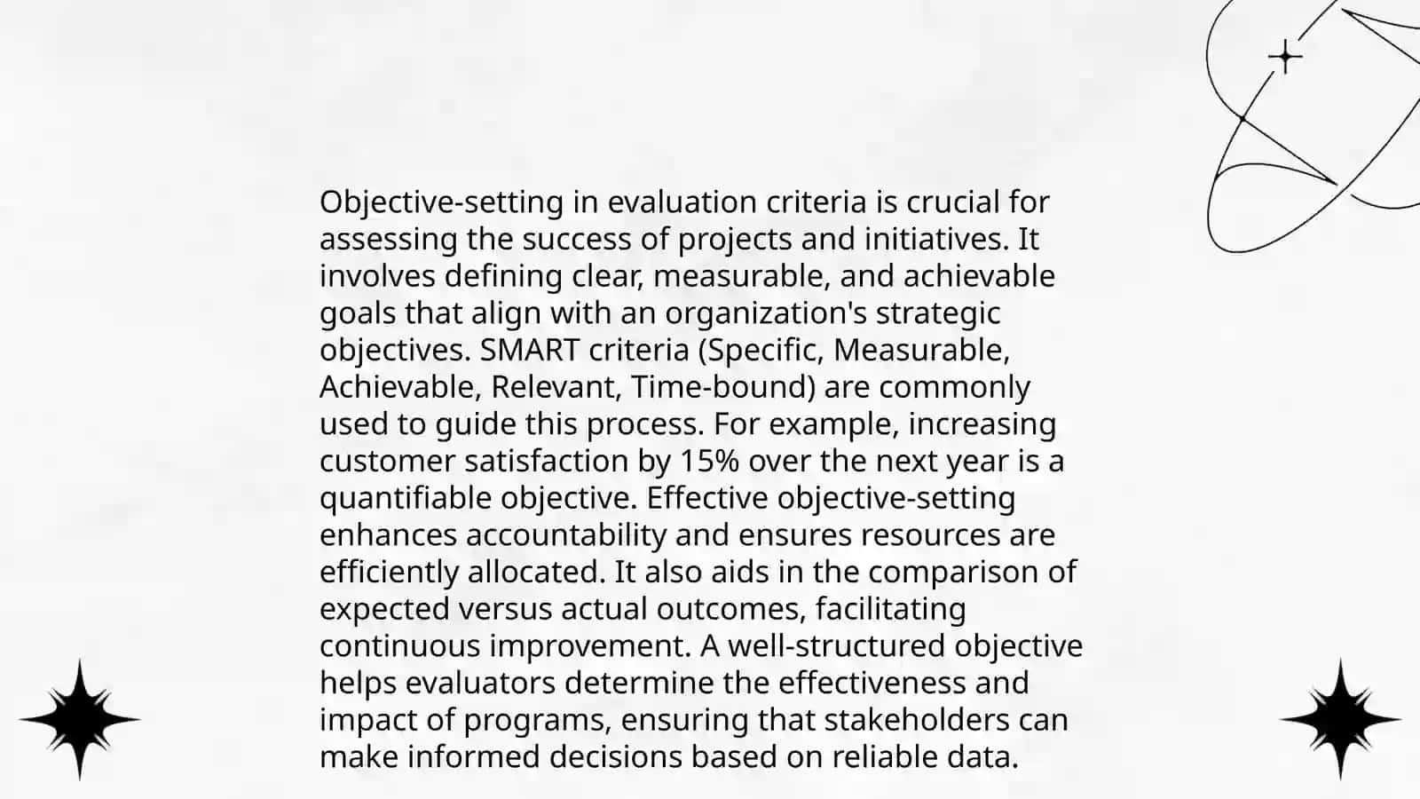 Development of Evaluation Criteria 3