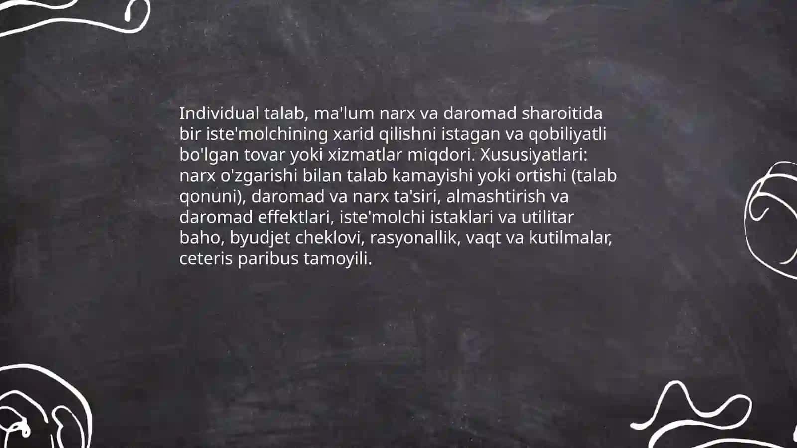 Individual va bozor talabi 3