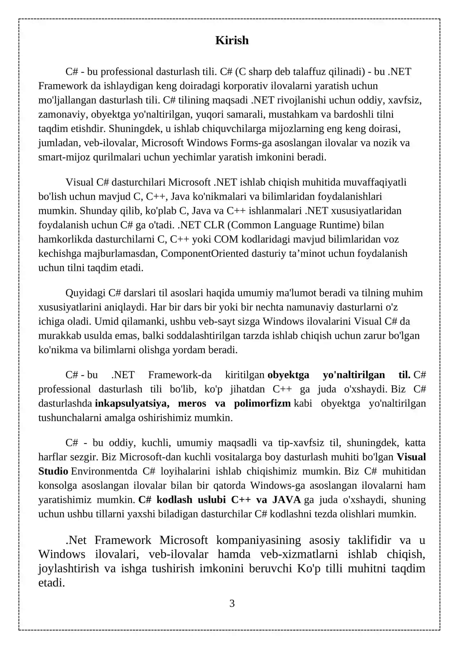 "Windows Formsda boshqaruv elementlari bilan ishlash" mavzusidagi KURS ISHI 3