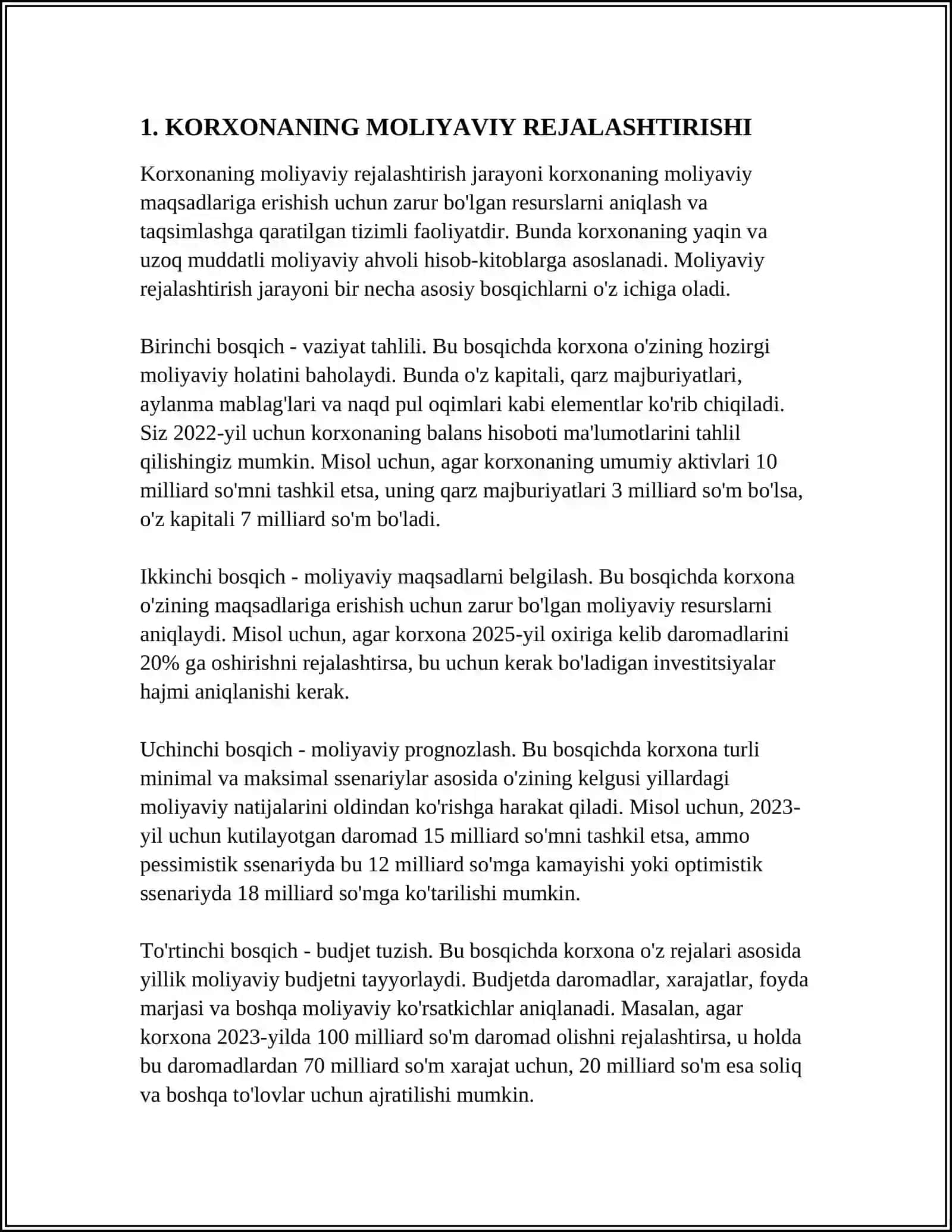 KORXONALARNING MOLIYAVIY STRATEGIYASI 3