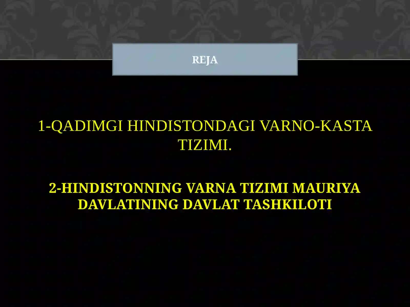 QADIMGI HINDISTONDA VARNALAR VA KASTALAR 3