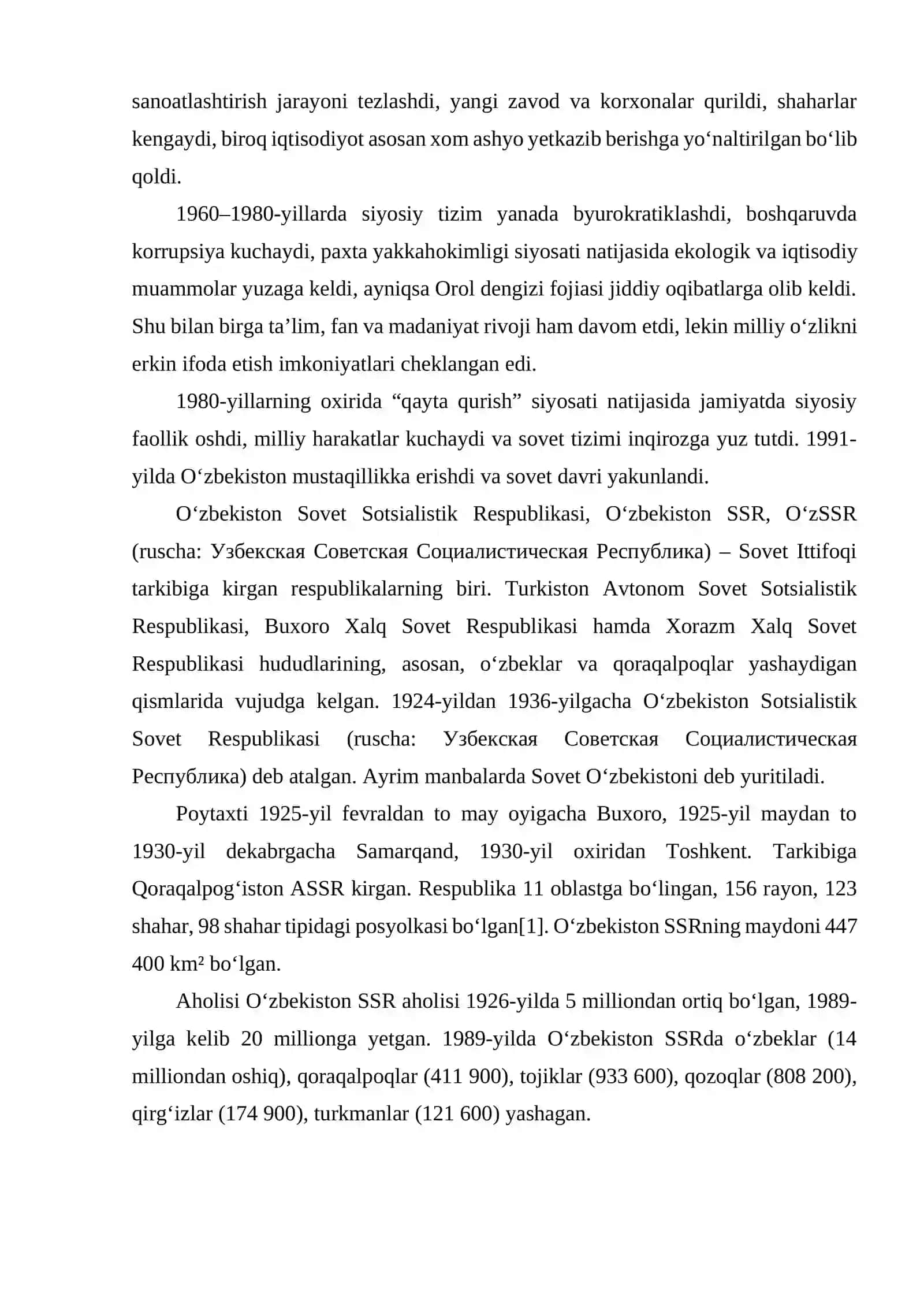 SOVET DAVRIDA O‘ZBEKISTONDA IJTIMOIY-SIYOSIY O‘ZGARISHLAR 3
