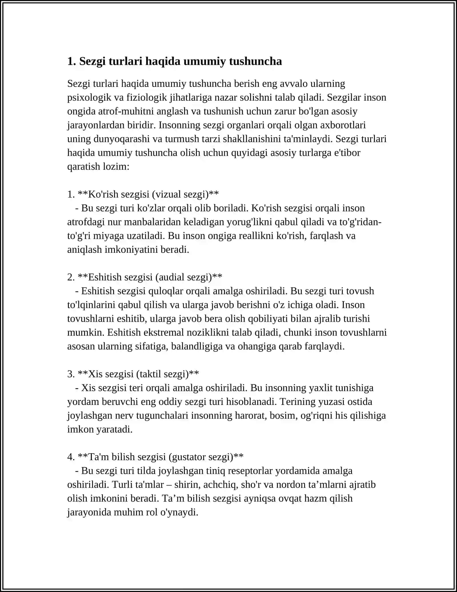 SEZGI TURLARI VA UNING QONUNIYATLARI 3