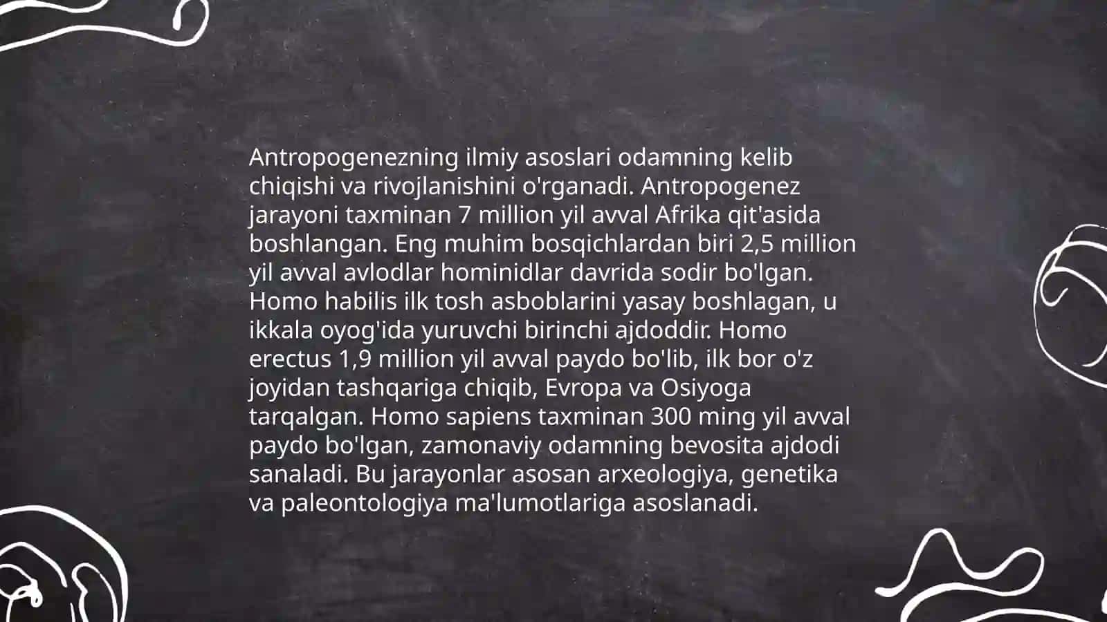 Antropogenezning Ilmiy Asoslari 3
