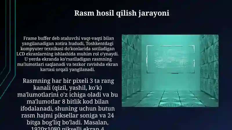 LCD ekran dasturiy qismi va unda ma'lumot chiqarish 3